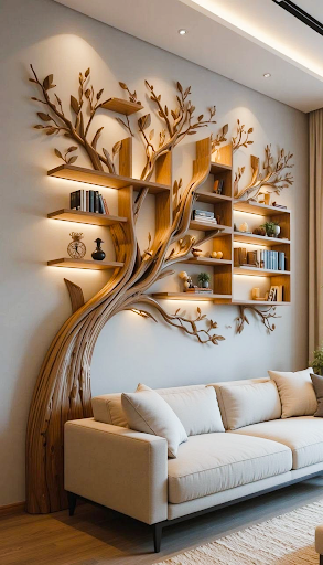 Stylish book display ideas for drawing room interiors with modern shelving, elegant décor, and contemporary furniture
